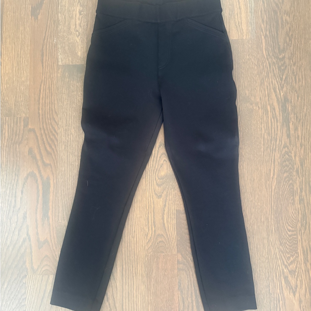 Spanx The Perfect Pant Ankle Black Backseam Skinny Pull On Women's M